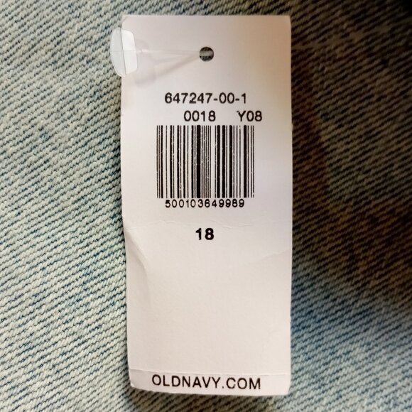 Old Navy High-Waisted OG Loose Button-Fly Jean Shorts 18 - Picture 2 of 7